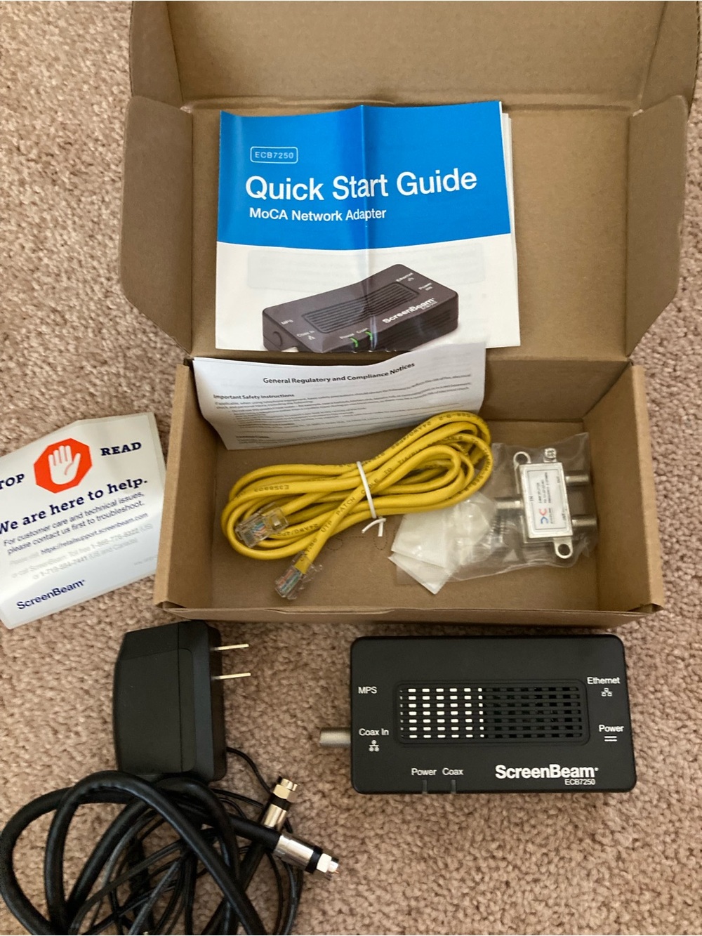 ScreenBeam Network Adapter Ethernet Over Coax - Starter Kit